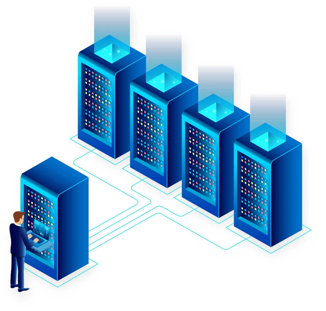 Server Room Illustration 1 Server Room Illustration 1